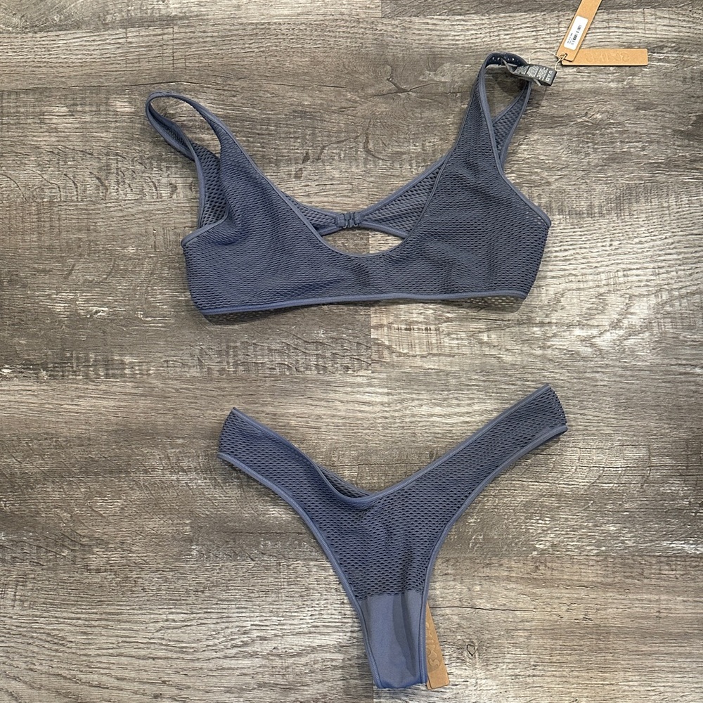 SKIMS‎ NWT 3X Mesh Bra & Thong Set